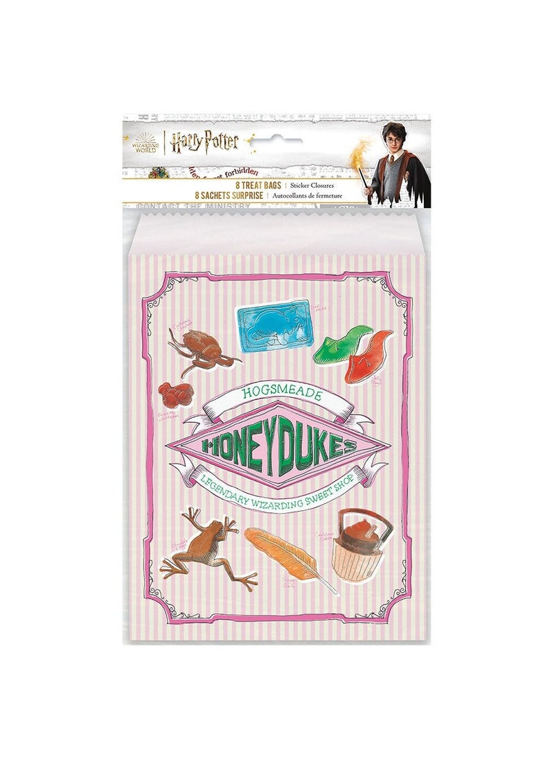 Unique Harry Potter Honeydukes Treat Bags Pink Paper 24.5cm 8-Pack - Image 4