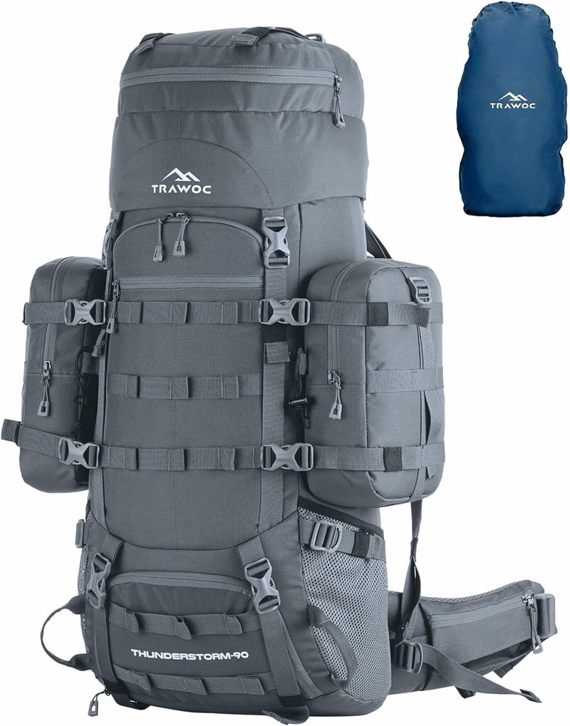 Trawoc حقيبة ظهر TRAWOC THUNDERSTORM 90L بإطار داخلي - Image 1