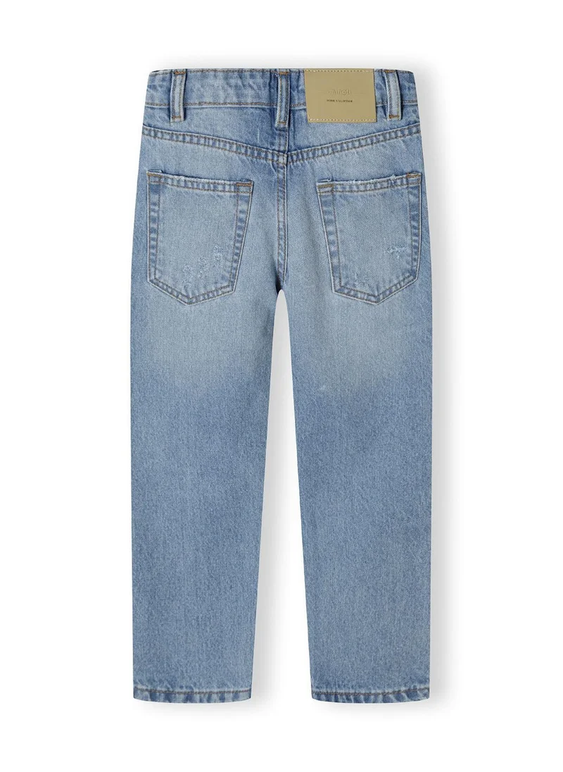 MINOTI Teen Boys Denim Jeans with Distressed Detail and Print