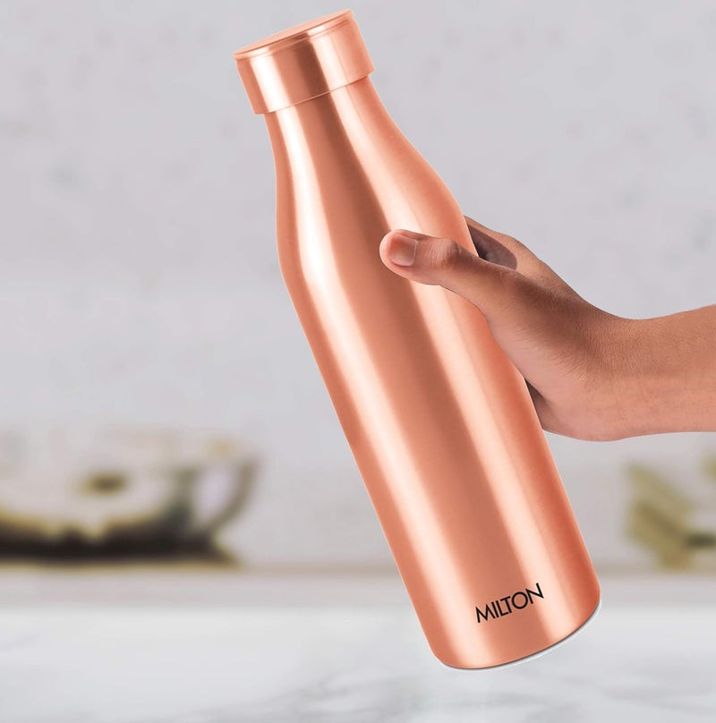 MILTON 960ml Original Copper Water Bottle - 100% Pure Copper Vessel for Drinking, BPA-Free, Leak-Proof, Boosts Immunity, Supports Digestive & Liver Health, Ayurveda Inspired - Image 5
