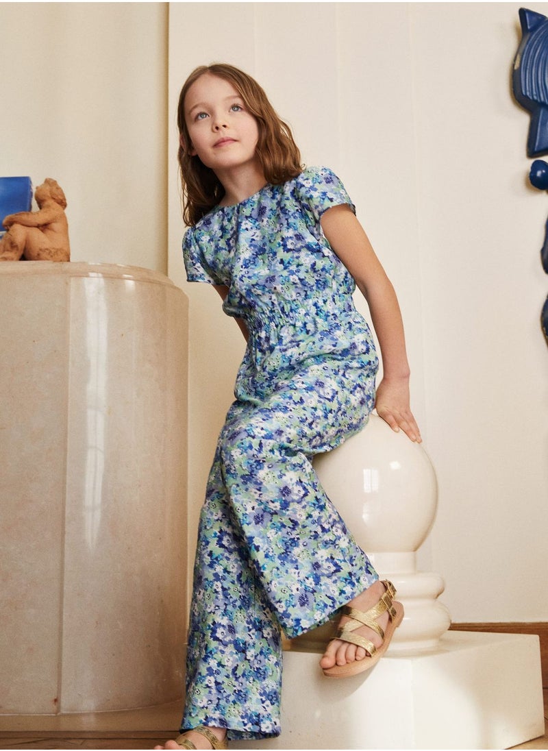 MANGO - Kids Printed Jumpsuits - Image 1