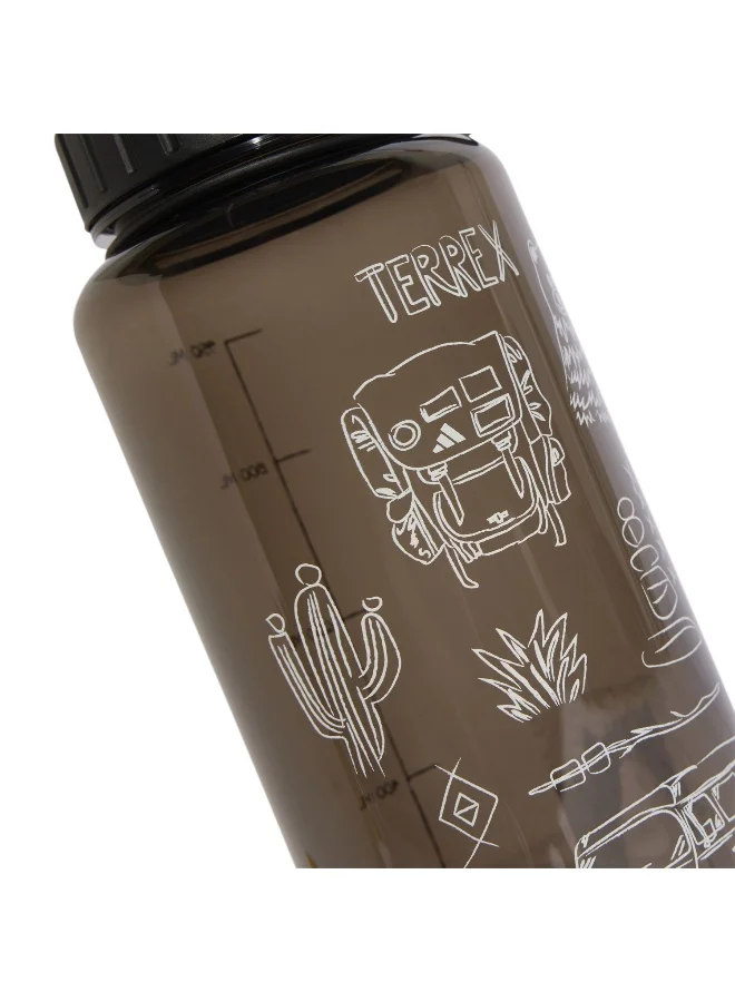 adidas أديداس تريت زجاجة ماء  لتر أبيض للمشي لمسافات طويلة للرجال والنساء