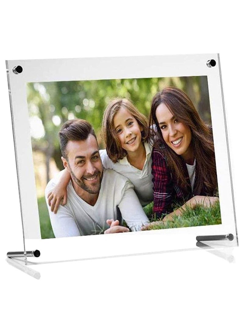 عام “إطار صور، 8.5x11.5 بوصة، إطار صور أكريليك شفاف بحجم A4، إطار زينة للملصقات، للعرض على الطاولة” - Image 1