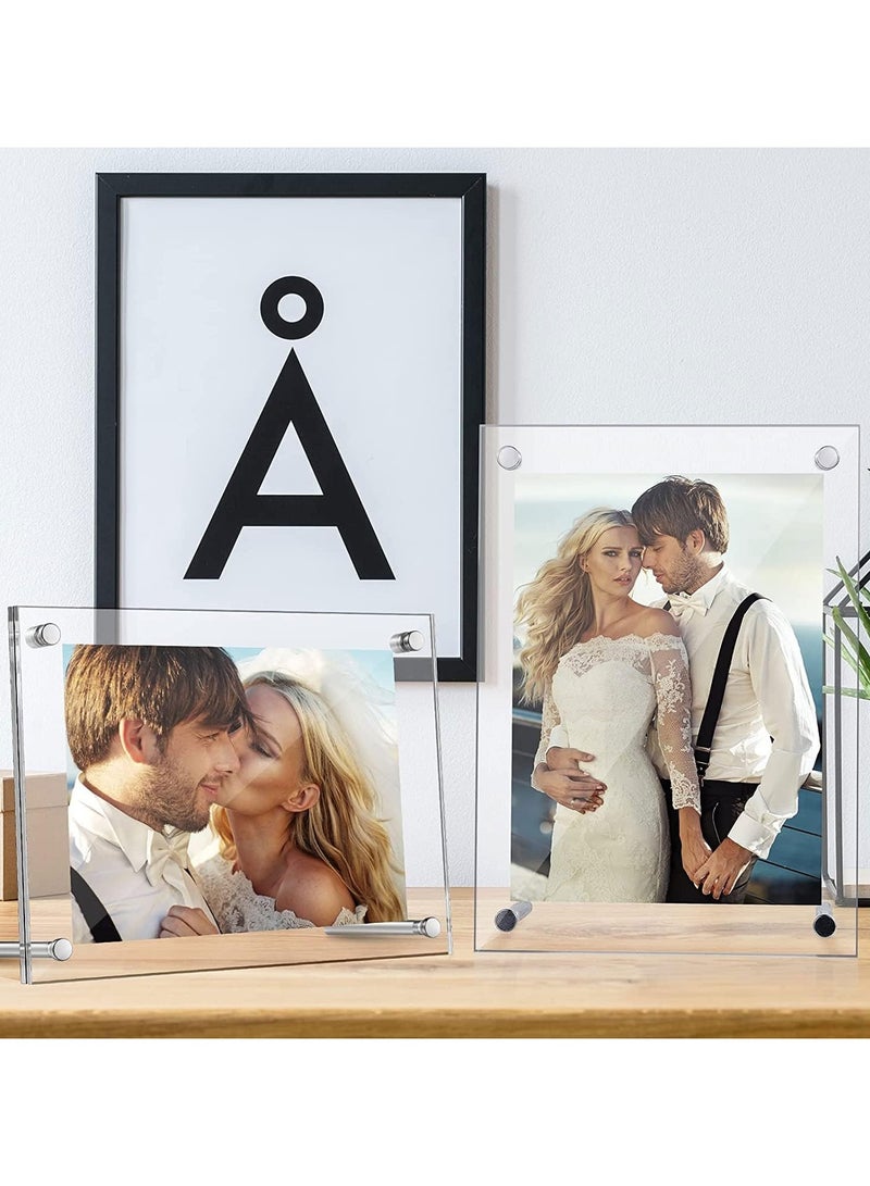 عام “إطار صور، 8.5x11.5 بوصة، إطار صور أكريليك شفاف بحجم A4، إطار زينة للملصقات، للعرض على الطاولة” - Image 2