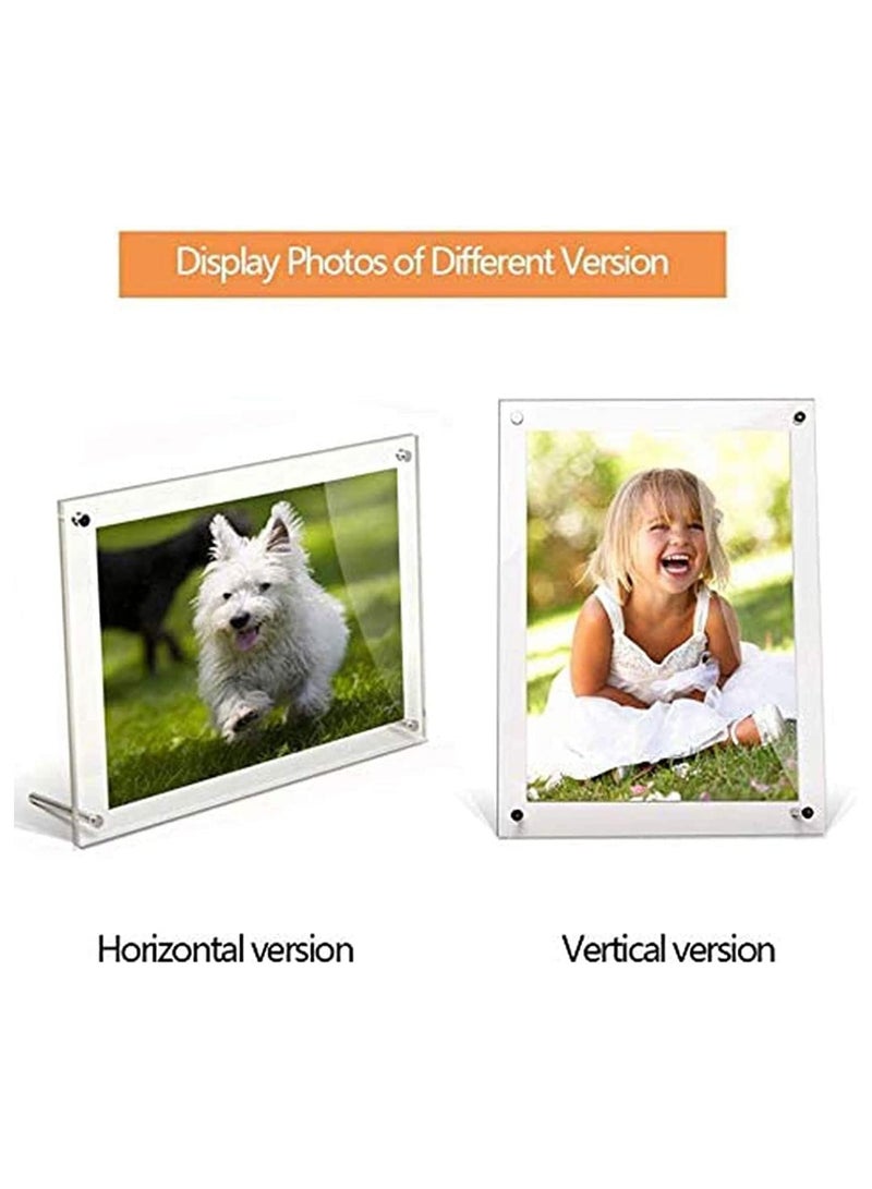 عام “إطار صور، 8.5x11.5 بوصة، إطار صور أكريليك شفاف بحجم A4، إطار زينة للملصقات، للعرض على الطاولة” - Image 3