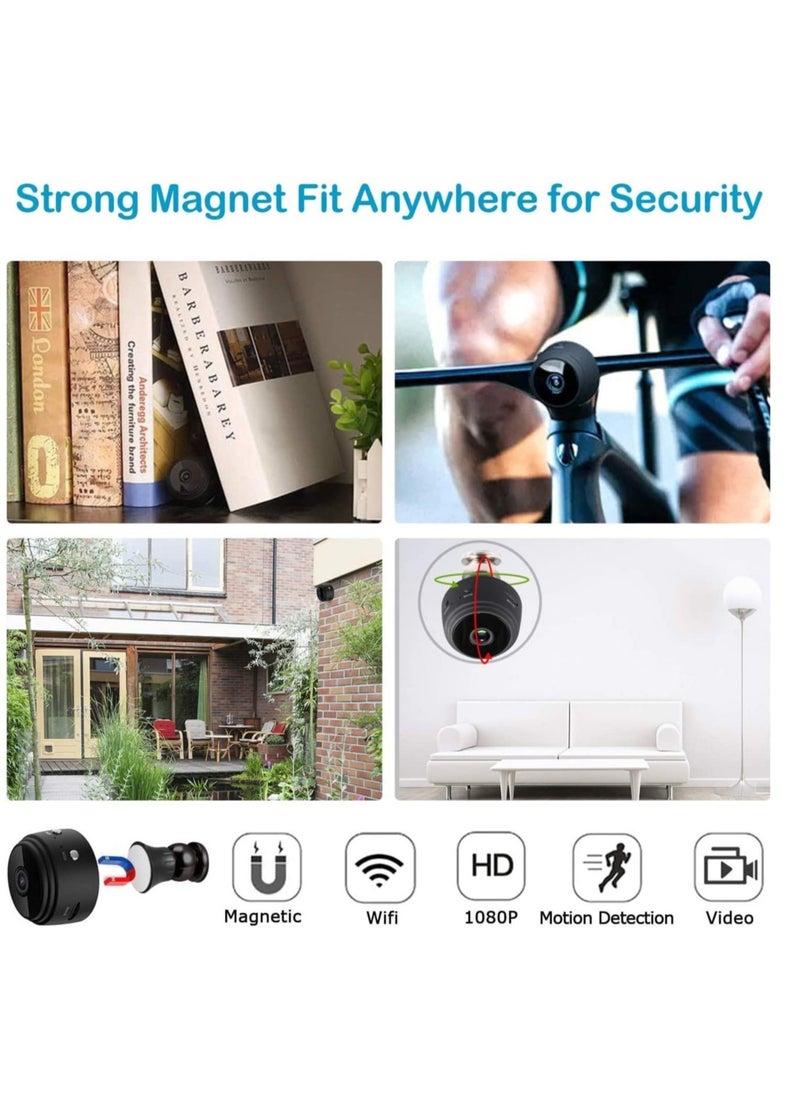 Generic - Mini WiFi Hidden Cameras,Wireless Spy Cameras with Video Live Feed, HD 1080P Home Security Cameras, Baby Nanny Cam,Tiny Smart Cameras with Night Vision and Motion Detection. - Image 1