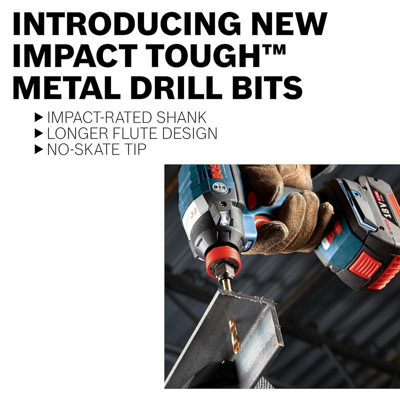 BOSCH BL2735 1/8 in. x 12 in. Extra Length Aircraft Black Oxide Drill Bit (Pack of 2) - Image 1