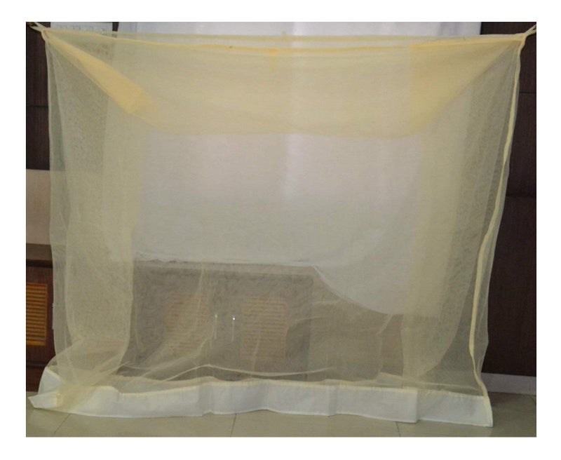 Zimble Mosquito Net Style Attractive Design, Nylon Single Bed |King Size Bed|Double Bed|Queen Size Bed Suitable for Baby & Adults |Bedroom | Family (Queen Size Bed- 8x8 Ft, Cream) - Image 2
