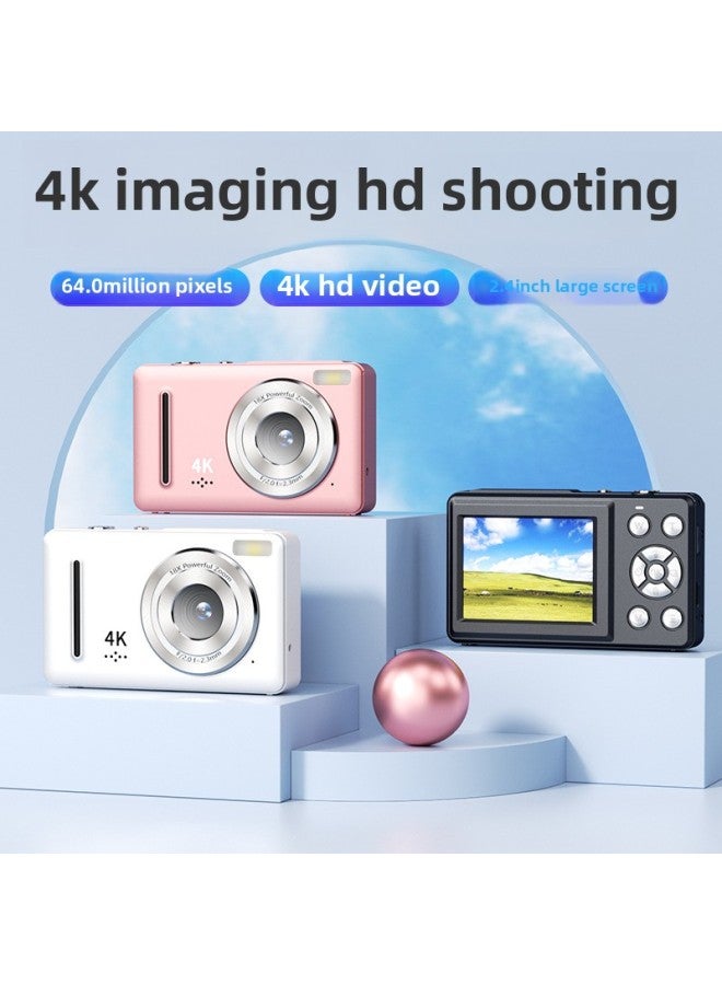Generic Ccd Digital Camera Student Party Hd Portable Recording Camera Travel Portable Small Photography Card Camera-Body Color:Pink  - Image 2