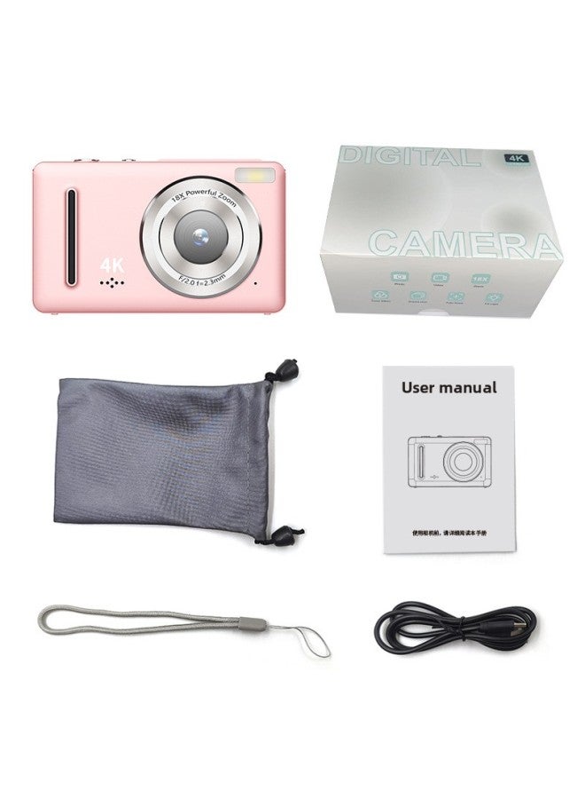 Generic Ccd Digital Camera Student Party Hd Portable Recording Camera Travel Portable Small Photography Card Camera-Body Color:Pink  - Image 1