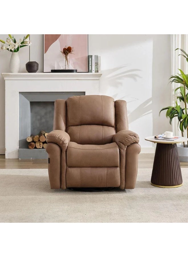 Bless Night Blessnight Rocking & Swivel Chair – Luxury Recliner with Smooth Rotation, Ergonomic Comfort, Modern Accent Seating for Living Room & Bedroom, Leather Substitute Upholstery, 150 kg Capacity - Image 2