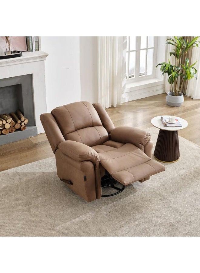 Bless Night Blessnight Rocking & Swivel Chair – Luxury Recliner with Smooth Rotation, Ergonomic Comfort, Modern Accent Seating for Living Room & Bedroom, Leather Substitute Upholstery, 150 kg Capacity - Image 1