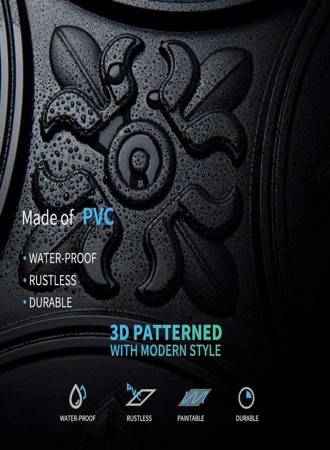 Art3d 12 (Pack Of 12) Wall Panel Traditional, Black - Image 5