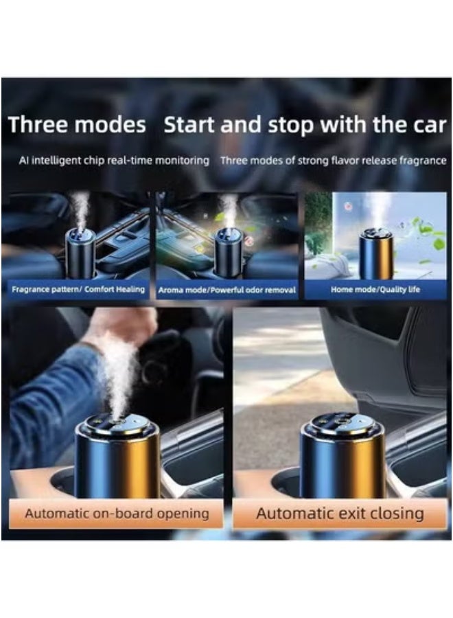 TIGER Car Diffuser Humidifier with LED Light – Dual-Function Aromatherapy Air Freshener & Humidifier | Auto Sensor & Adjustable Fragrance Intensity | Fast Charging USB Port | Compact, Quiet, and Stylish Air Purifier for Car Interior | Soothing Ambience & Fresh Scent on the Go  - Image 2