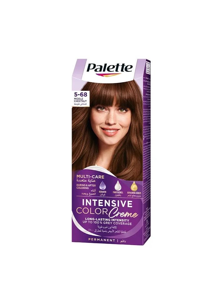 Palette - Palette Intensive Hair Color Cream 5-68 Medium Chestnut - Image 1