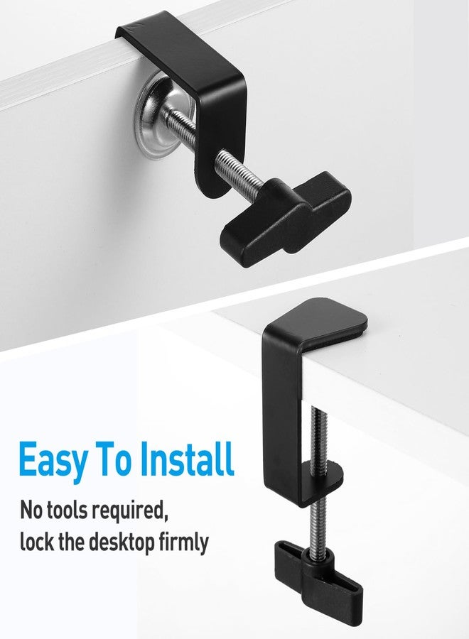 Sewroro 2pcs Universal Desk C-Clamp, Adjustable Metal Mounting Table Clamp for Cabinet Mounting Tables Desk Woodworking - Image 4