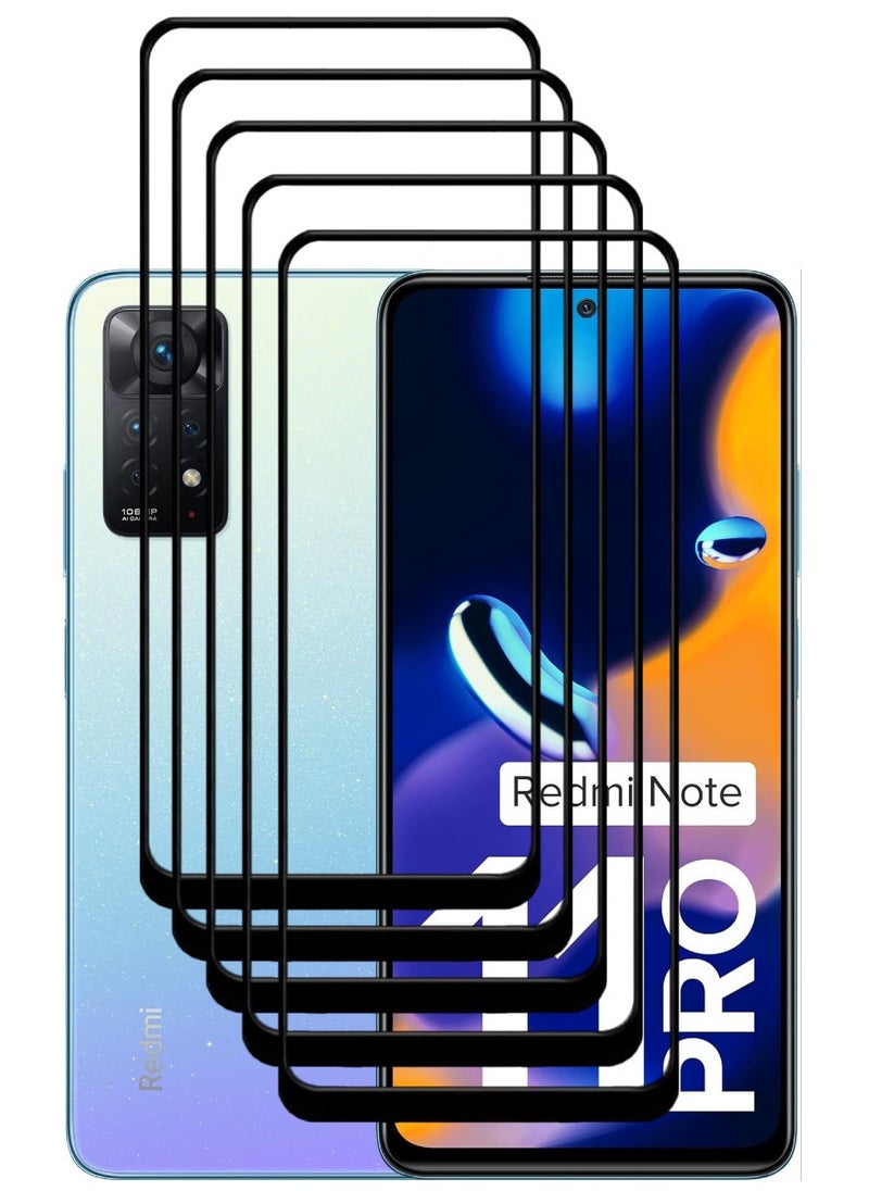 ACLIX 5 Pieces Antistatic ESD Dustproof Premium Quality High Definition Tempered Glass Screen Protector Designed For Xiaomi Redmi Note 11 Pro - Image 1