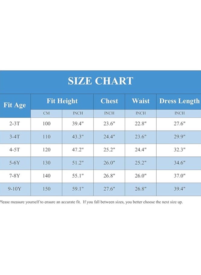 Generic - Princess Elsa Dress for Girls Frozen Elsa Costume for Girls Birthday Party Dress Up Clothes - Image 1