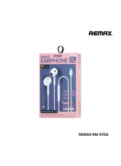REMAX REMAX RM-570A Type-C Wired Earphone For Music & Call (1.2M)  - Image 2