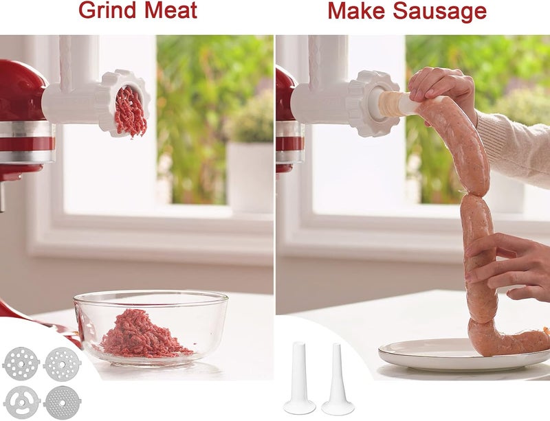 KITCHTREE Meat Grinder Attachment for KitchenAid Stand Mixers Includes Food Grinder Attachment and Sausage Stuffer Attachment… - Image 3