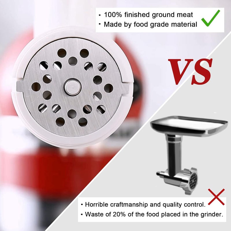 KITCHTREE Meat Grinder Attachment for KitchenAid Stand Mixers Includes Food Grinder Attachment and Sausage Stuffer Attachment… - Image 2