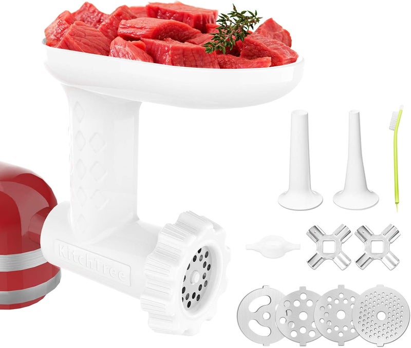 KITCHTREE Meat Grinder Attachment for KitchenAid Stand Mixers Includes Food Grinder Attachment and Sausage Stuffer Attachment… - Image 1