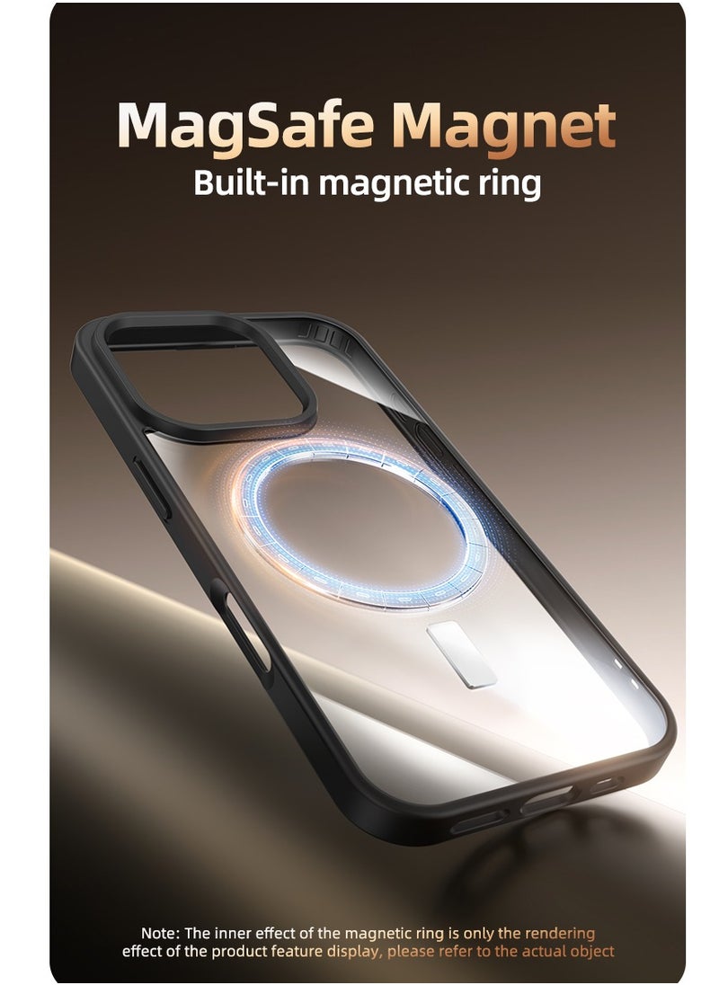 Exotic - iPhone 16 Pro Max Magsafe Transparent with Desert Brown Bumper Case - N52 Stronger Magnets - Shockproof Protection - Image 1