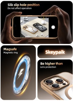 Exotic iPhone 16 Pro Max Magsafe Transparent with Desert Brown Bumper Case - N52 Stronger Magnets - Shockproof Protection  - Image 5