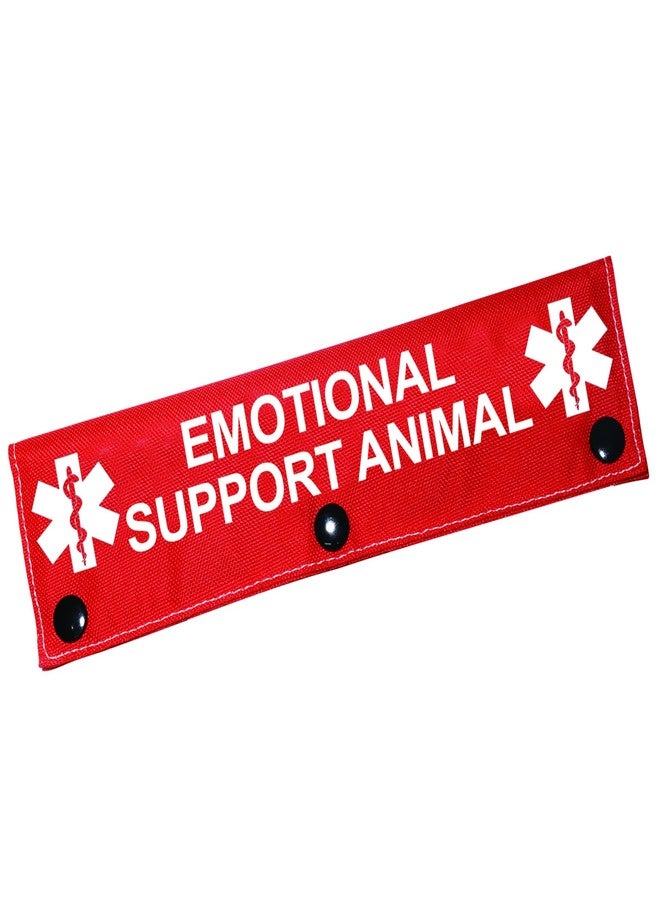 BLUPARK Therapy Service Dog Leash Sleeve Emotional Support Animal Dog Leash Wrap Wrap Alert Hanging ID Patch Tag Pet Birthday Gift(Emotional Support-Sleeve) - Image 1