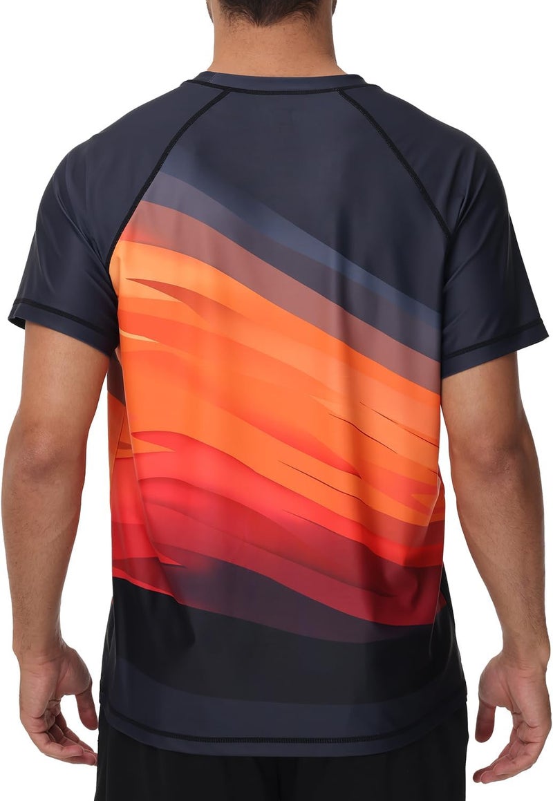 VAYAGER Men's Swim Shirts Rash Guard UPF 50+ T Shirts Quick Dry Loose Fit Water Surfing Shirt - Image 2