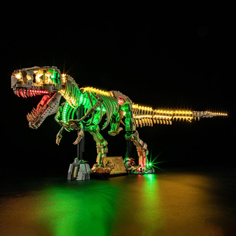 BRIKSMAX 20 Light Kit for LegoDinosaur Fossils Tyrannosaurus rex Innovative Led Lighting Compatible with Jurassic World 76968 Not Included Lego Set - Image 4