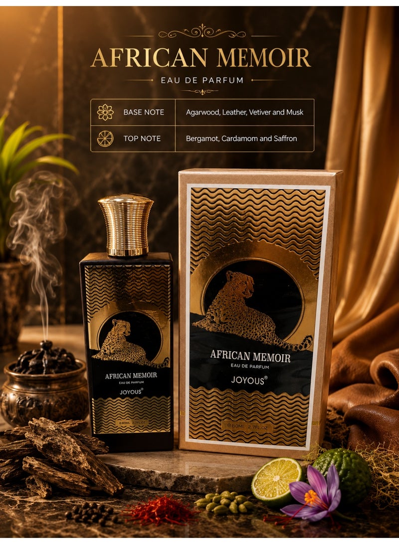 عطر "أفريكان ميموار" (African Memoir) من "جويوس" (Joyous) - أو دو بارفان، 80 مل.