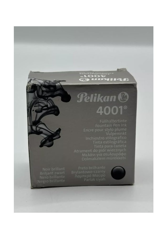 Pelikan 4001 Bottled Ink for Fountain Pens, Brilliant Black, 30ml - Image 4