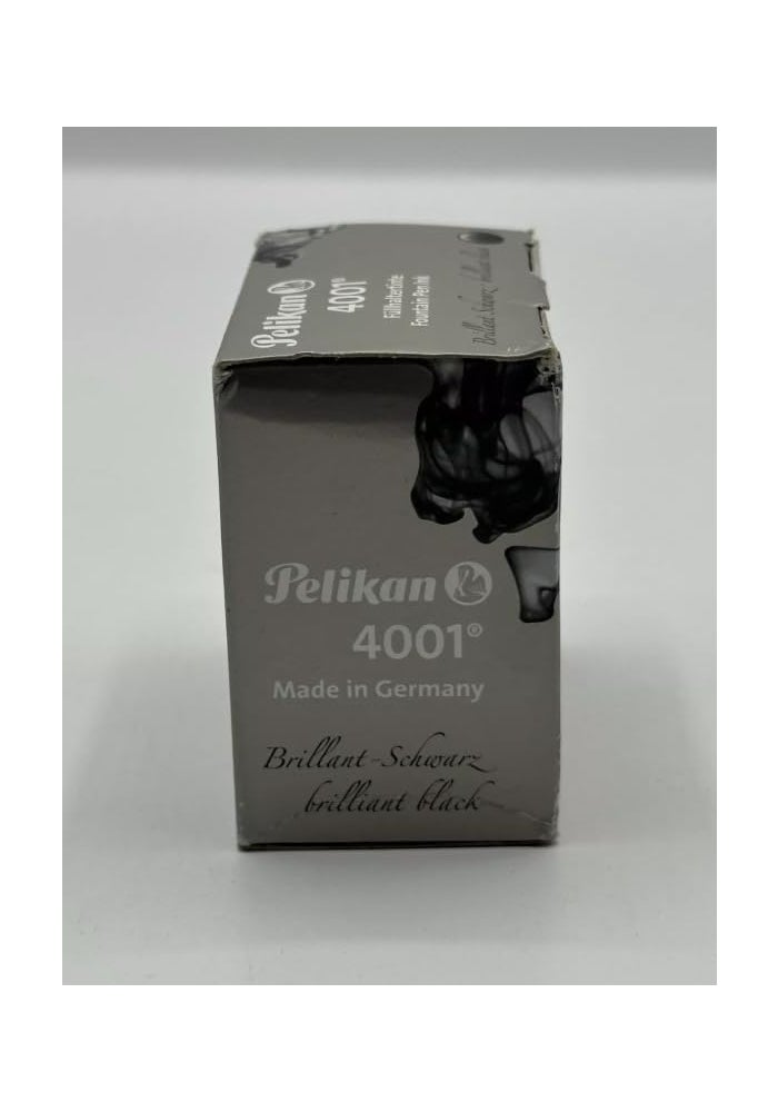Pelikan 4001 Bottled Ink for Fountain Pens, Brilliant Black, 30ml - Image 3