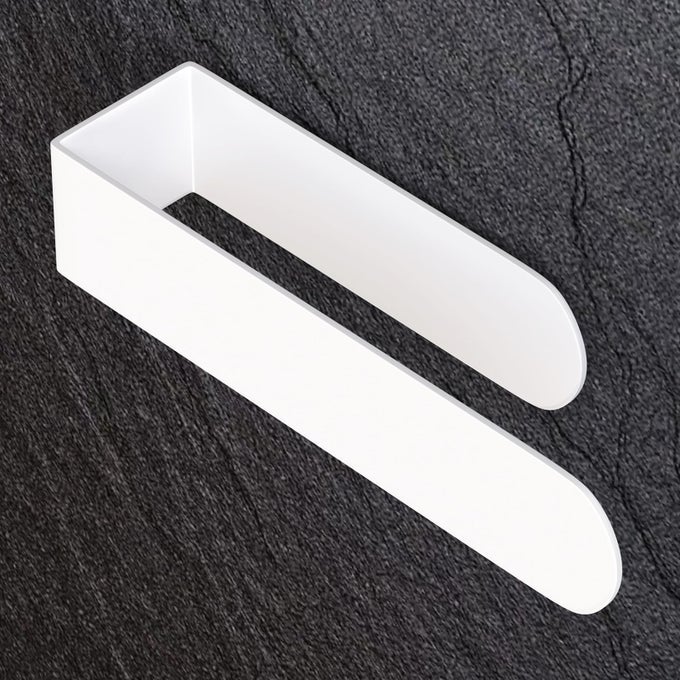 ADHESIVE HAND TOWEL HOLDER KITCHEN TOWEL RACK TOWEL BARS WALL MOUNTED STAINLESS STEEL BATH TOWEL HOLDER FOR BATHROOM HOTEL KITCHEN 8 INCH WHITE