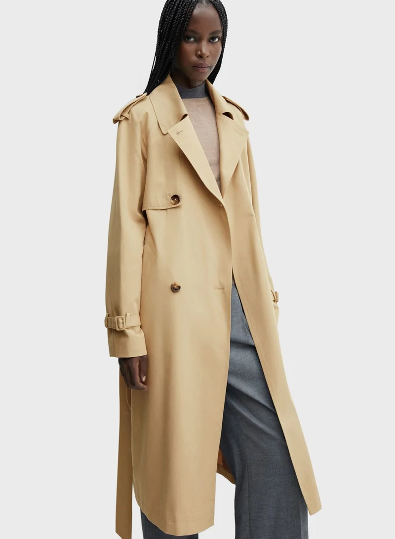 مانجو Longline Trench Coat
