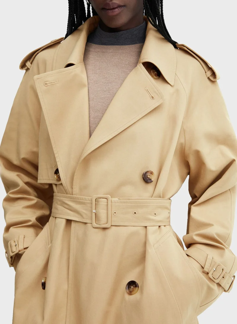 مانجو Longline Trench Coat