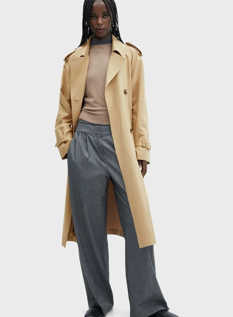 مانجو Longline Trench Coat