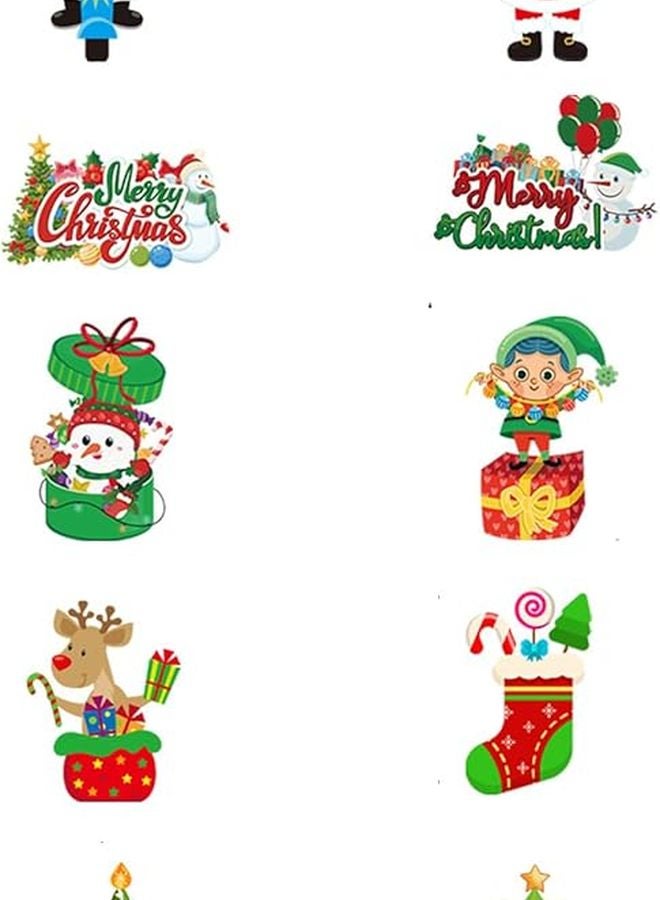 Christmas Garage Door Couplet Decor Hanging Sign Indoor Outdoor Color A - Image 2