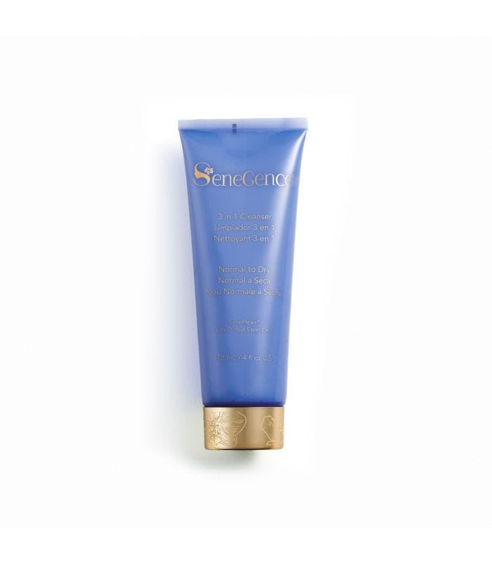 SeneGence 3 in 1 Cleanser for Normal to Dry Skin 4 Fl Oz Hydrating Exfoliating and Toning Cleanser with Apple Fruit and Goji Berry Extracts for Soft Refreshed Skin