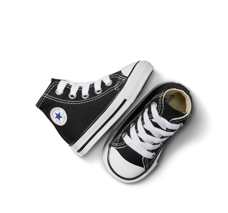 Converse Kids' Chuck Taylor All Star High Top, Black, 4 Toddler - Image 4