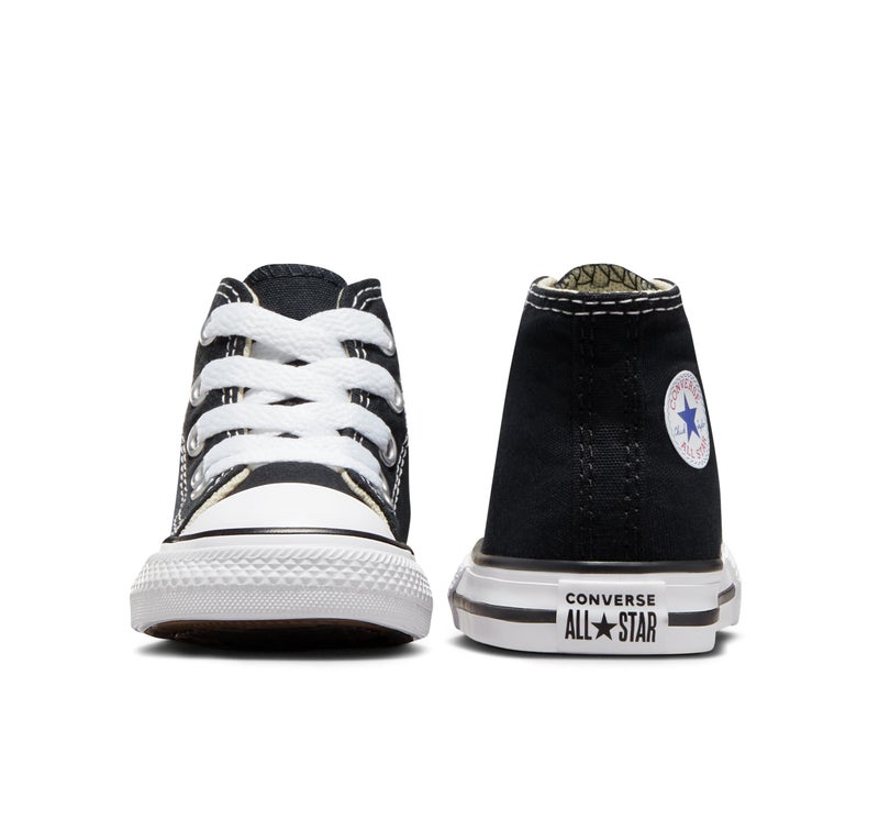 Converse Kids' Chuck Taylor All Star High Top, Black, 4 Toddler - Image 5