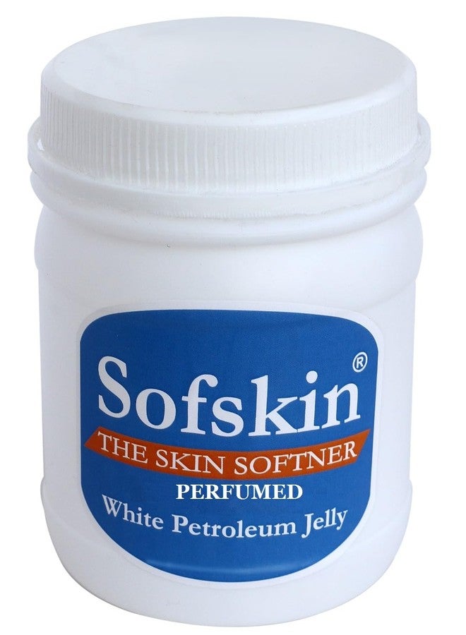 Sofskin - White Petroleum Jelly, PERFUMED, 500 Gms. 99.9% Pure & Safe, No skin allergy, for - Psoriasis, cracked heels, face & chapped lips, Diaper Rash, Dry Skin, - Exp. 3 yrs Made in India. Export Surplus (See Our Video). (NOTE: Due to Iran-US war, price and availability may vary.) - Image 1