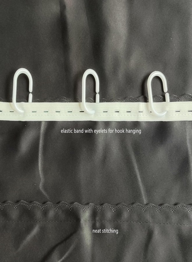 Teanea 2 Panels Blackout Bunk Bed Curtains Tent Privacy Cloth for Twin Men Women Home Dorm Use, Super Blackout Black - Image 4