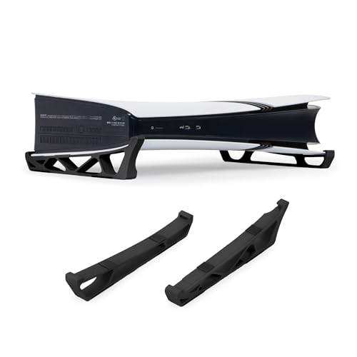 Glistco Skates - Horizontal Stand for PS5 Pro Compatible with Disc & Digital Edition (Black) - Image 1