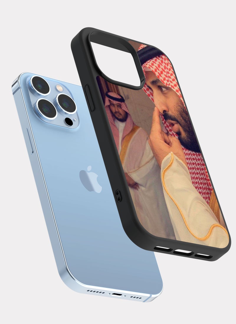 بكسلات كفر ايفون 13 برو ماكس الأمير محمد ابن سلمان احمر بيج - Image 2