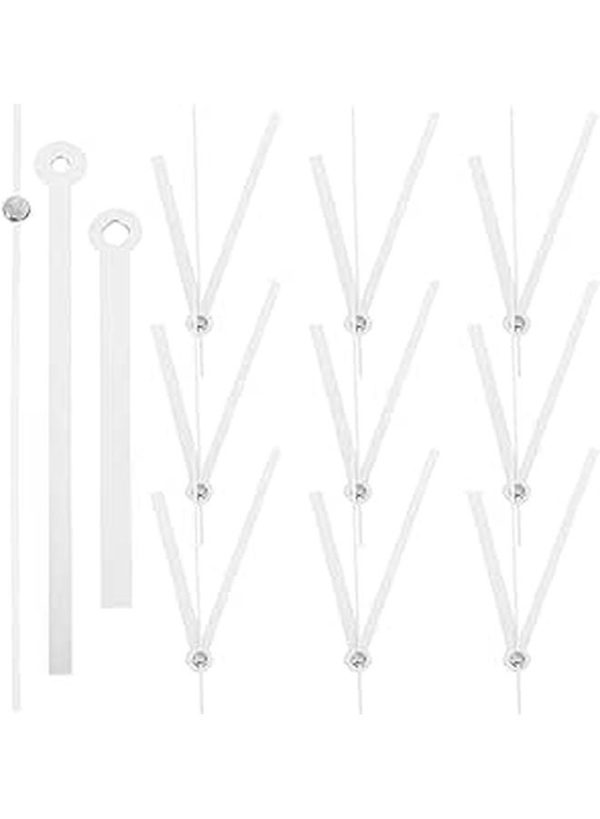 10 مجموعات من عقارب الساعة البلاستيكية خفيفة الوزن للإصلاح والاستبدال DIY ألوان متعددة ديكور المنزل - Image 1