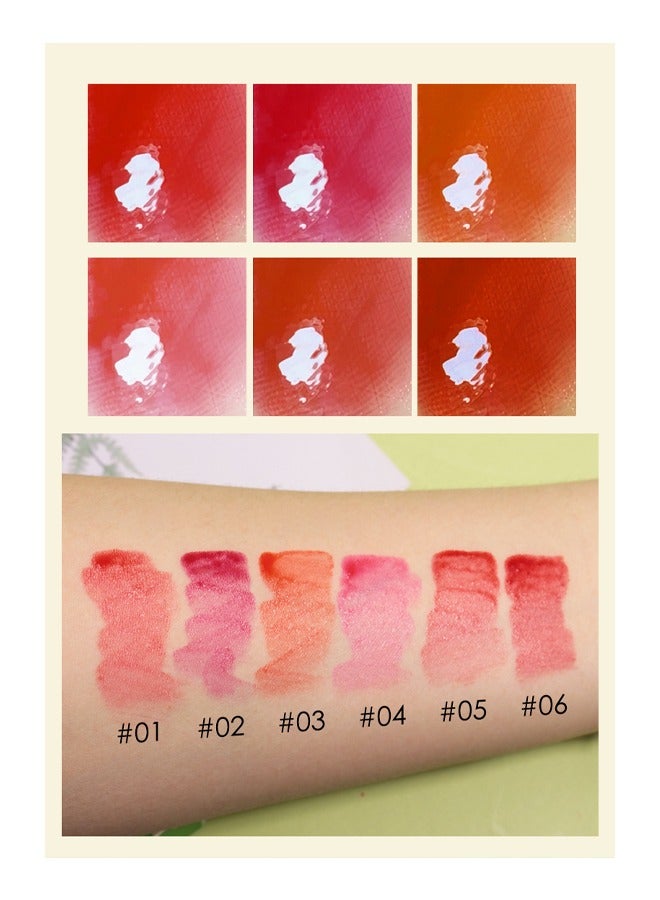 PeiYen Aloe Vera Nourishing Lip Tint- Moisturizing Lip Gloss with Natural Aloe Vera Essence, Liquid Lipstick Kit Set of 6 with Long Lasting Hydrating and lightweight Lip Colour - Image 4