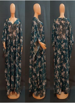 Women's Printed Chiffon Loose Dress Two-Piece Set