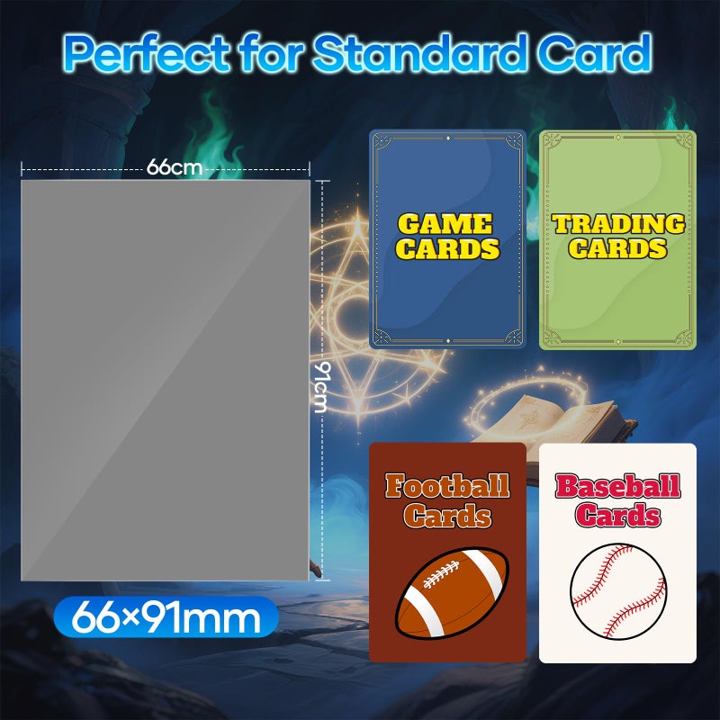 Mlikero 500 Count Card Sleeves, Matte Magic Card Sleeves, Smooth Shuffle & Tear Resistant, Fit for MTG, TCG, CCG (Silver) - Image 5
